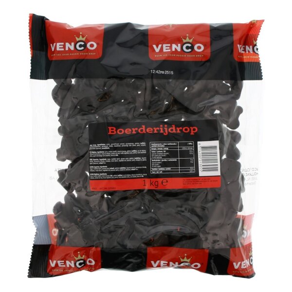 MEGAPACK - BOERDERDERIJDROP 1 KG - MITTELHARTES LEICHT SALZIGES BAUERNHOFLAKRITZ BY VENCO