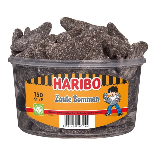 ZOUTE BOMMEN  - SALZIGE LAKRITZ GURKEN 150 STCK - 1350 GR. BY HARIBO NL