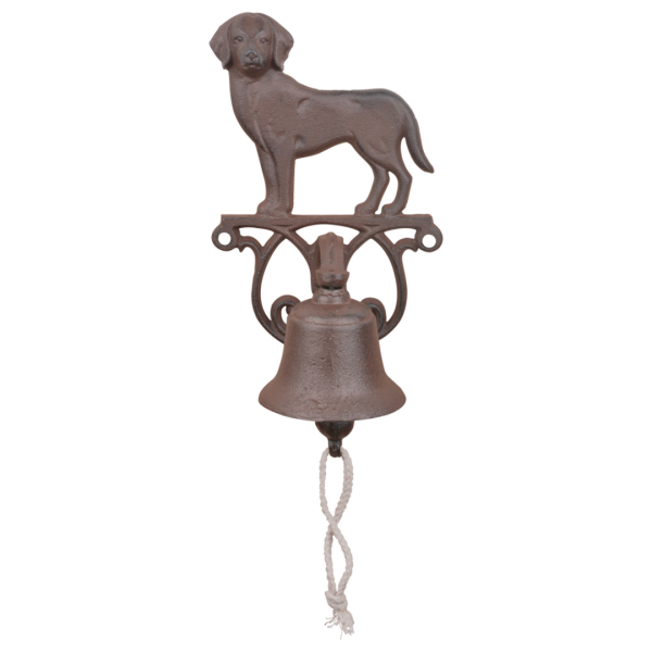 DEURBEL HOND - TÜRGLOCKE HUND - 25CM - GUSSEISEN BY ESSCHERT DESIGN