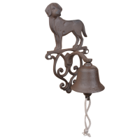 DEURBEL HOND - TÜRGLOCKE HUND - 25CM - GUSSEISEN BY ESSCHERT DESIGN