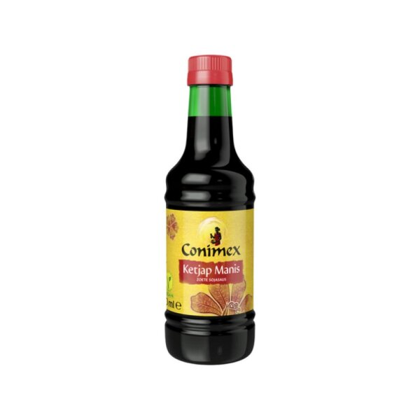 KETJAP MANIS 250 ML - SÜSSE VEGANGE INDONESISCHE SOJASOSSE BY CONIMEX