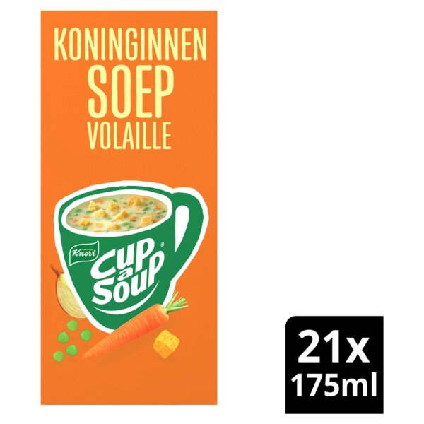 CUP A SOUP - KONINGINNEN SOEP VOLAILE - KÖNIGINNENSUPPE 21 PACKUNGEN Á 18 G - BY KNORR