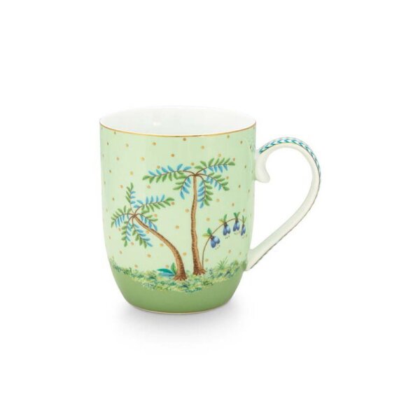 MUG SMAL - KLEINER BECHER - JOLIE GOLDEN DOTS GRÜN 145ML  - BY PIP STUDIO