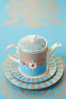 KLEINER TELLER LOVE BIRDS  17 CM - BLUE - BLAU - BY PIP STUDIO