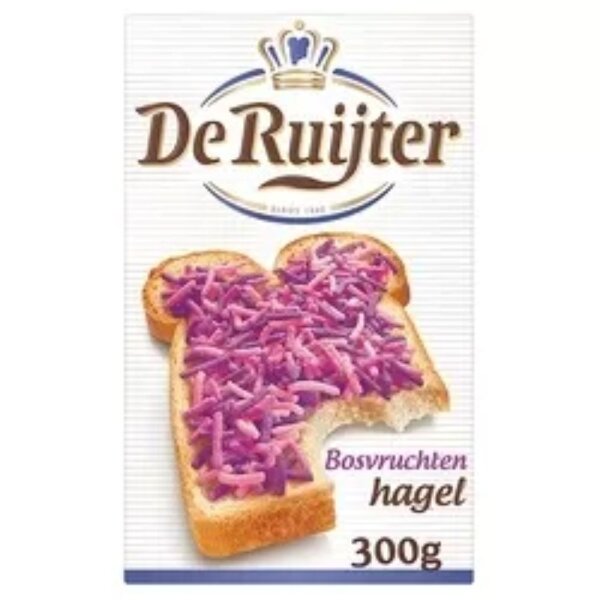 BOSVRUCHTENHAGEL  - WALDFRUCHTSTREUSEL  300 GR - BY DE RUIJTER