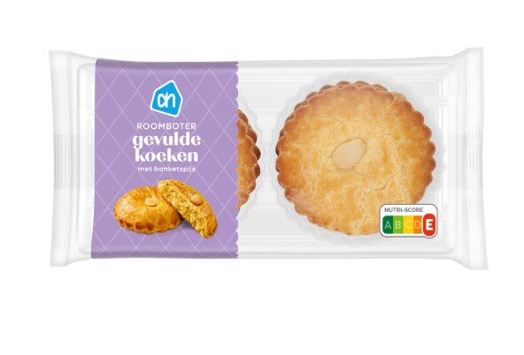 AH  ROOMBOTER GEVULDE KOEKEN  - 8 GEFÜLLTE KEKSE MIT MARZIPANGESCHMACK 400 GR - BY ALBERT HEIJN