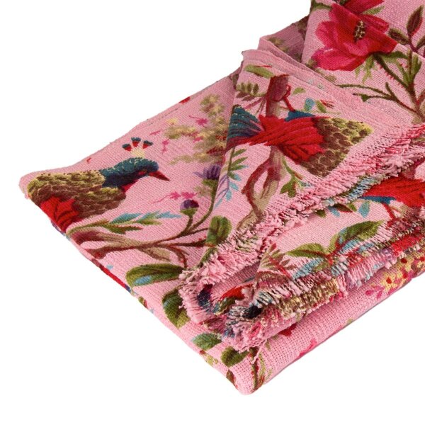 PLAID - DECKE - 130/170CM -  PARADISE BLUSH - ROSA - BY IMBARRO