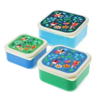 SNACKBOXEN 3er SET - FAIRIES IN THE GARDEN - FEEN IM GARTEN - BY REX LONDON