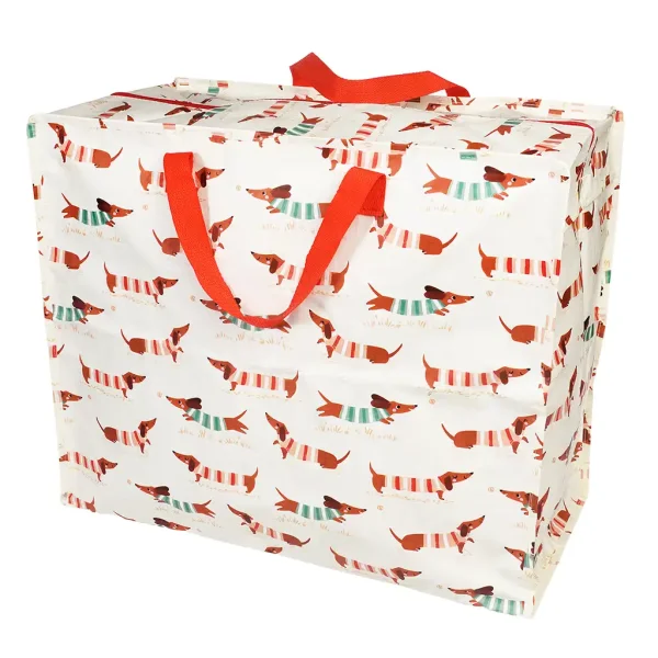 XXL-TASCHE 58CM × 28CM × 48CM - SAUSAGE DOG - DACKEL - BY REX LONDON