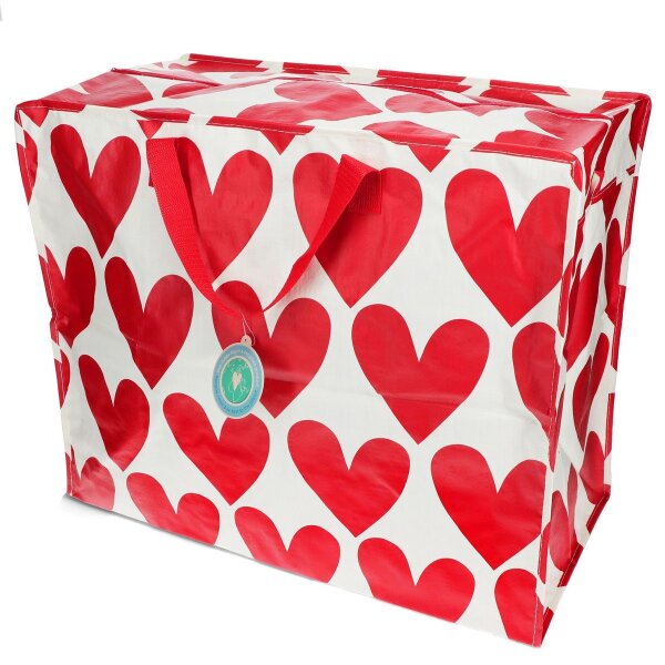 XXL-TASCHE 58CM × 28CM × 48CM - HEARTS - HERZEN - BY REX LONDON