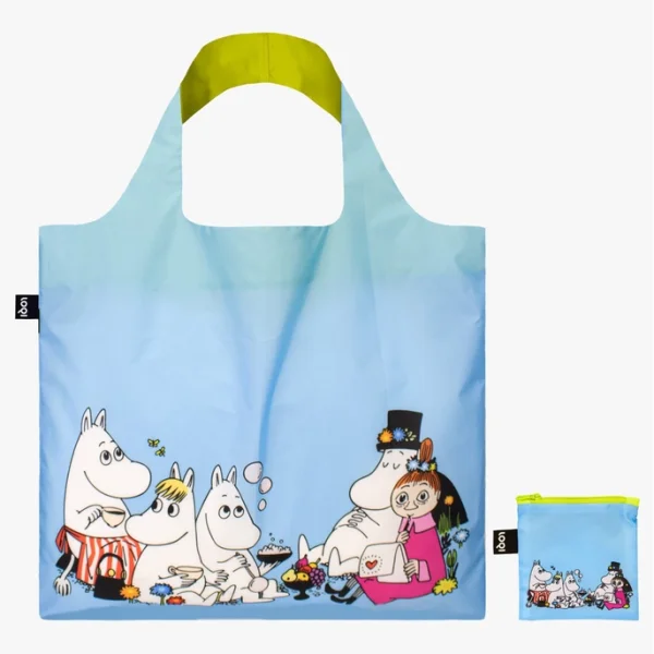 SHOPPER - EINKAUFSTASCHE - MOOMIN FAMILY - MUMIN FAMILIE - 50/42 CM BY LOQI