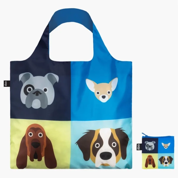 SHOPPER - EINKAUFSTASCHE - STEPHEN CHEETHAM - HUNDE - 50/42 CM BY LOQI
