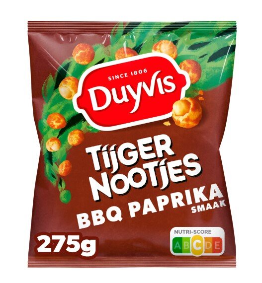 TIJGERNOOTJES BBQ PAPRIKA - CRUNCHY ERDNÜSSE - 275 G - BY DUYVIS