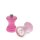 TRAVEL SALT & PEPPER MILL SET - REISE SET SALZ & PFEFFERMÜHLEN - PINK - 4,2 x 7 cm - BY REX LONDON
