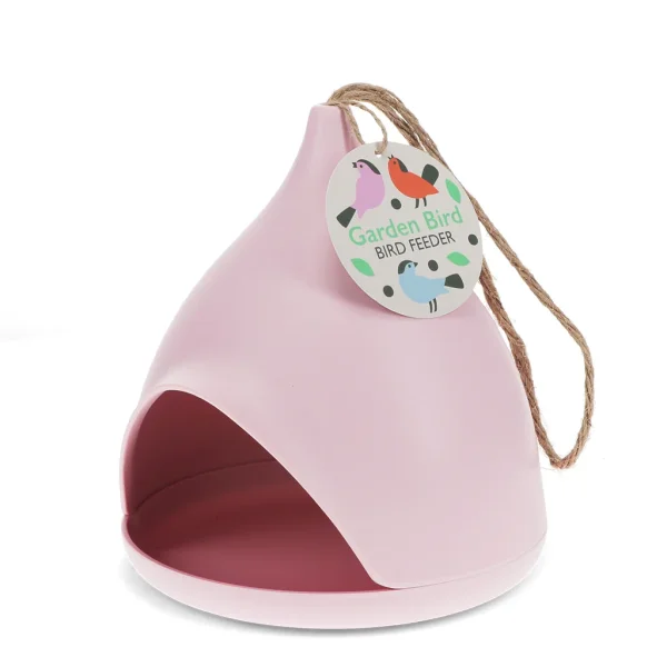 BIRD FEEDER - FUTTERSTATION FÜR VÖGEL AUS BAMBUSFASER - PINK - BY REX LONDON