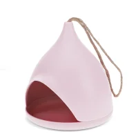 BIRD FEEDER - FUTTERSTATION FÜR VÖGEL AUS BAMBUSFASER - PINK - BY REX LONDON