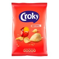 BIGBOX NATUREL CHIPS 12 X 100 GRAMM - KARTON BY CROKY