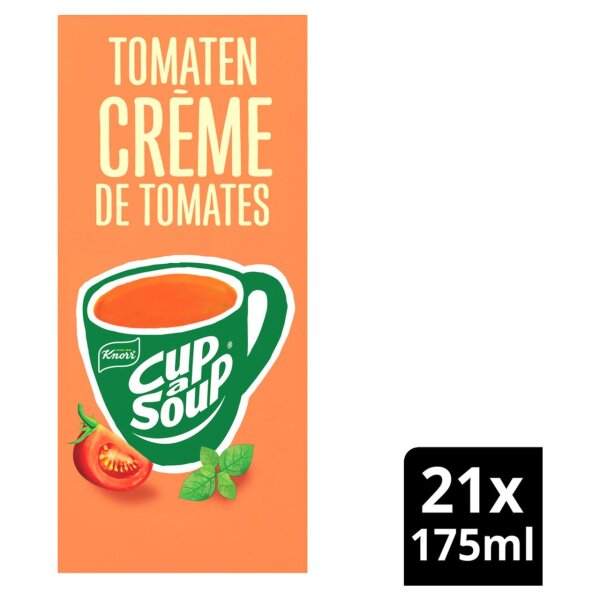 CUP A SOUP - TOMATEN CREME - TOMATENCREMESUPPE - 21 PACKUNGEN Á 18G - BY KNORR