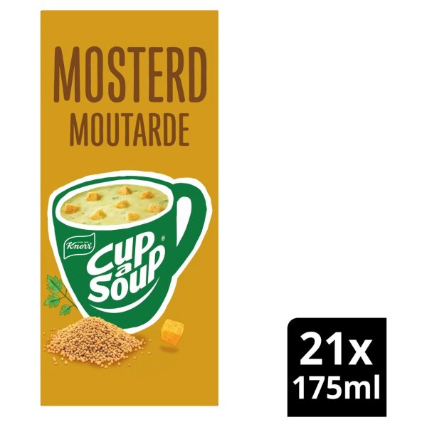 CUP A SOUP - MOSTERD - SENF SUPPE - 21 PACKUNGEN Á 20 G - BY KNORR