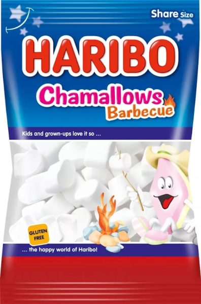 CHAMALLOWS BARBECUE  - SCHAUMZUCKER - 175 GR. BY HARIBO BE
