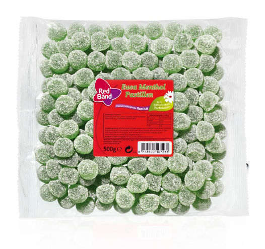 EUCA MENTHOL PASTILLEN 500 GRAMM BY RED BAND