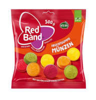 FRUCHTGUMMI MÜNZEN 500 GRAMM BY RED BAND