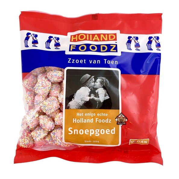 VANILLE KUSSENTJES MET DISCODIP - WEICHE VANILLEMINZKISSEN MIT DISCO-DIP - 450 GR - BY HOLLAND FOODZ