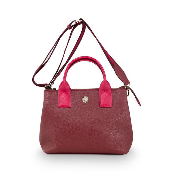 FIA HANDTASCHE / UMHÄNGETASCHE MEDIUM  ROT 26,5x14x22cm -  BY PIP STUDIO