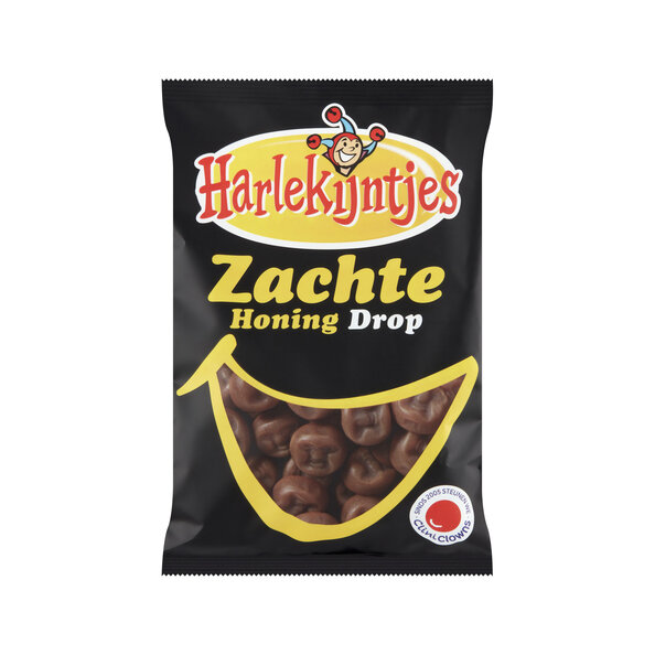 HONING DROP - SÜSSE WEICHE HONIG LAKRITZDROPS - 300 G - BY  HARLEKIJNTJES