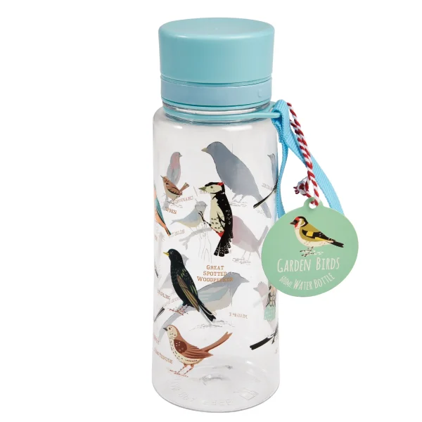 WATER BOTTLE GARDEN BIRDS - WASSSERFLASCHE  600 ML - BY REX LONDON