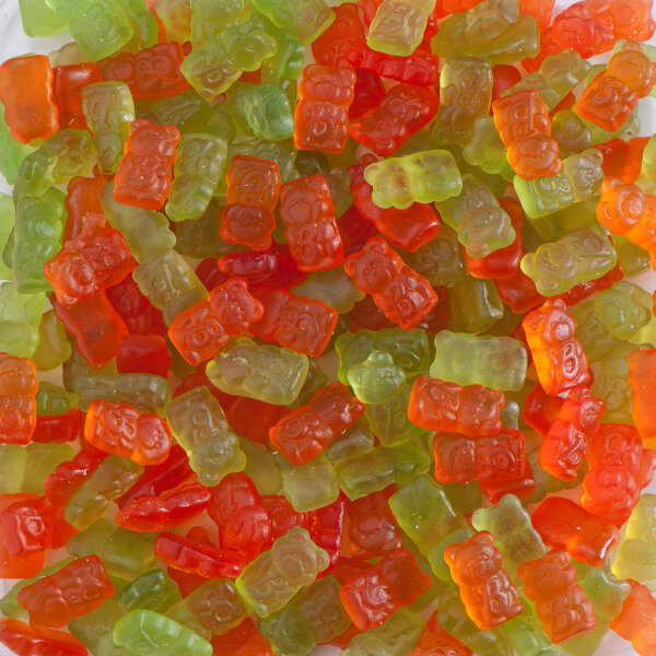 JELLY BEARS - SÜSSE GÜMMIBÄREN  SUIKERVRIJ 1000 GRAMM - ZUCKERFREI - SUGAR FREE BY DE BRON