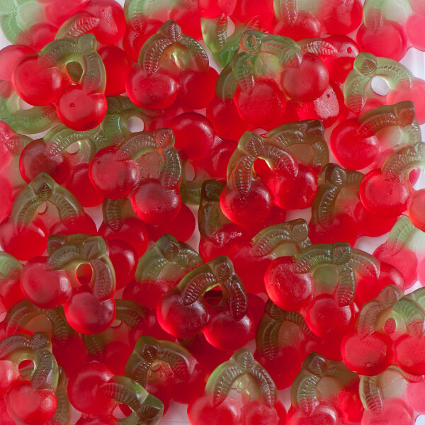GOMKERSEN  - SÜSSE KIRSCHEN SUIKERVRIJ 1000 GRAMM - ZUCKERFREI - SUGAR FREE BY DE BRON