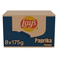 PAPRIKA CHIPS - 8 x 175 GRAMM BY LAY´S