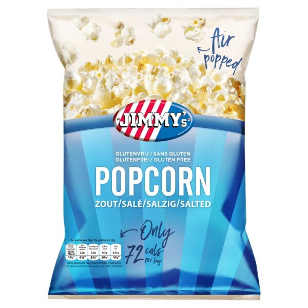 POPCORN SALZIG - 21 MINIBEUTEL x 17 GRAMM - BY JIMMYS