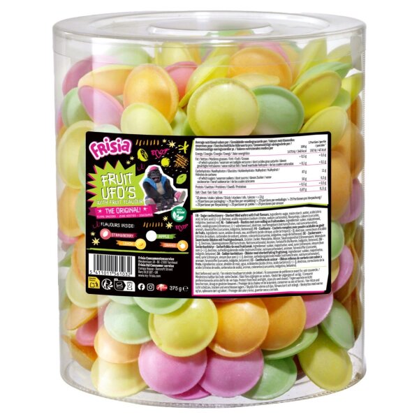 ZURE UFO´S  - SAURE UFO´S MIT FRUCHTIGER BRAUSEFÜLLUNG -  375 GR. BY FRISIA