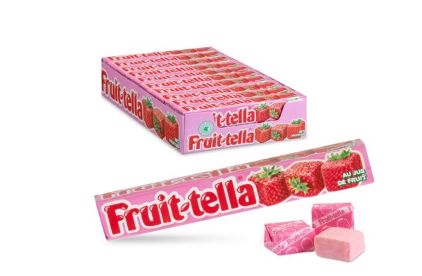 FRUIT-TELLA ERDBEERE  20 X 41 G PACKUNG KAUBONBONS BY FRUITTELLA