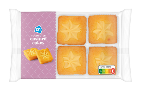 AH ROOMBOTER CUSTARDCAKES -  BUTTERKUCHEN MIT VANILLECREMEFÜLLUNG - 240 GR - BY ALBERT HEIJN