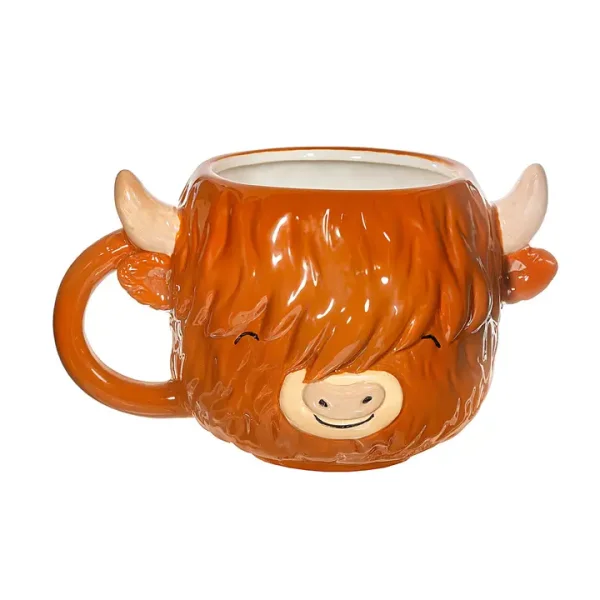 HIGHLAND COW MUG - TASSE IN FORM EINER HIGHLAND-KUH 500 ML  BY SASS & BELLE