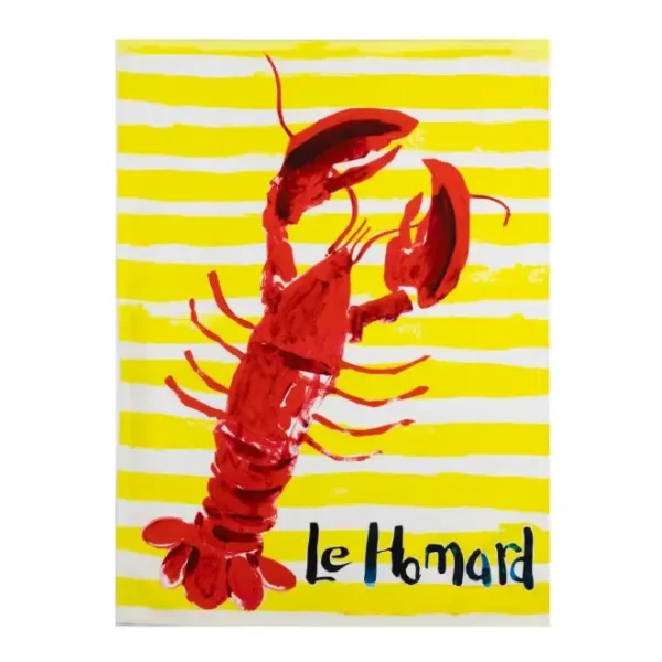 TEA TOWEL LE HOMARD - GESCHIRRTUCH DER HUMMER  50 x 70 CM - BY SHOELESS JOE