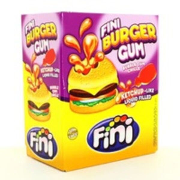 MEGAPACK BURGER GUM -  ERDBEER KAUGUMMI  -  200 STÜCK - 1 KG  BY FINI