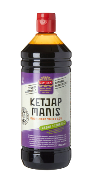 KETJAP MANIS - SÜSSE SOJASAUCE - 1 LITER - BY GO-TAN