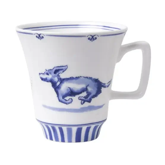 MUG DACKEL NHAAN - KLEINER BECHER 145 ML - BY HEINEN DELFT BLAUW