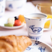MUG DACKEL NHAAN - KLEINER BECHER 145 ML - BY HEINEN DELFT BLAUW