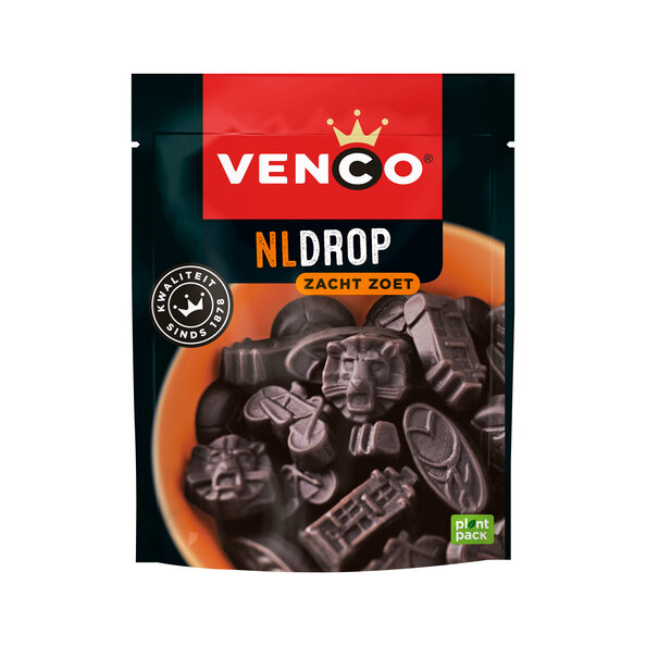 NL DROP ZACHT ZOET - 235G - SÜSSES WEICHES LAKRITZ  -  BY VENCO