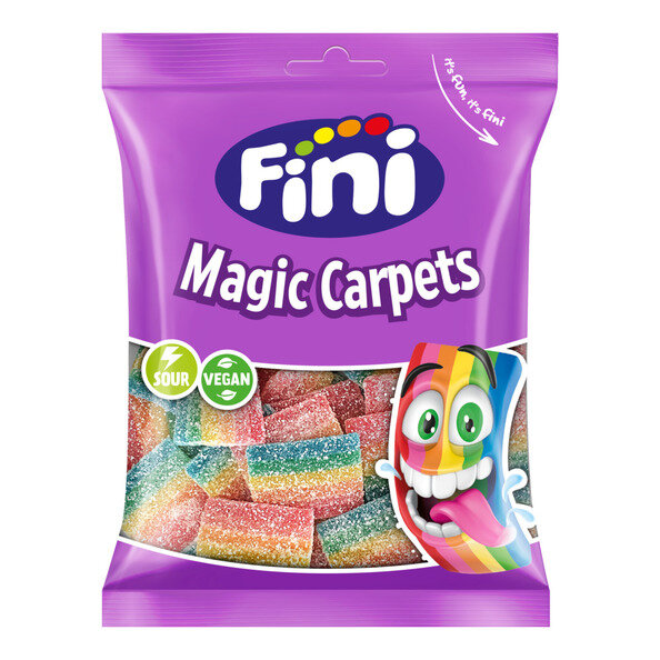 MAGIC CARPETS - FRUCHTGUMMI BÄNDER 90GR. BEUTEL  BY FINI
