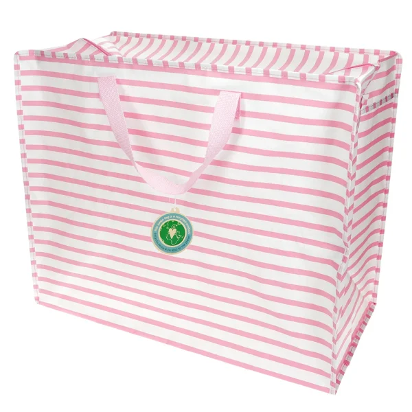 XXL-TASCHE 58CM × 28CM × 48CM - PINK STRIPES - BY REX LONDON