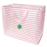 XXL-TASCHE 58CM × 28CM × 48CM - PINK STRIPES - BY REX LONDON