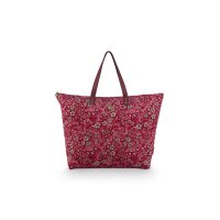 TILDA TOTE BAG LARGE QUILTED DAISY DREAMS RED 66x20x44CM...