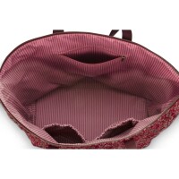 TILDA TOTE BAG LARGE QUILTED DAISY DREAMS RED 66x20x44CM -  BY PIP STUDIO