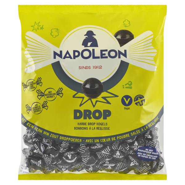 MEGAPACK - DROP  KOGELS - LAKRITZKUGELN - 1000 GR. BY NAPOLEON